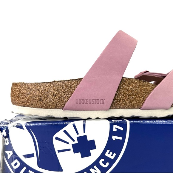 **SOLD**  Birkenstock Franca Leather Orchid Soft Footbed Sandals Ladies 8 Men 6 - Picture 8 of 16